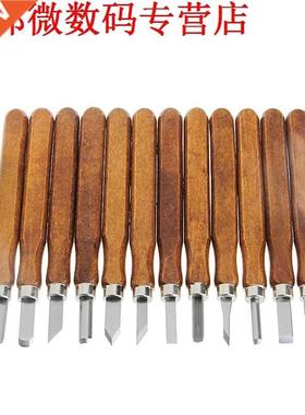 12Pcs Sculpture Tool Set Mini Chisel Steel Blades Asstorted