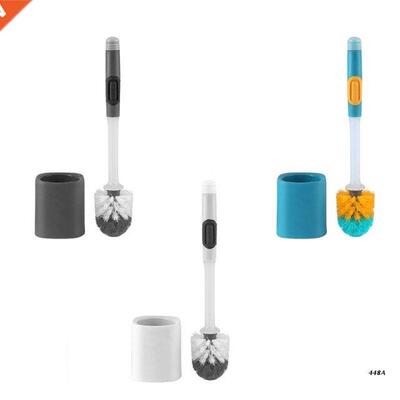 Punch-free Wall Mounted Clean Brush and Holder Set Long Hand