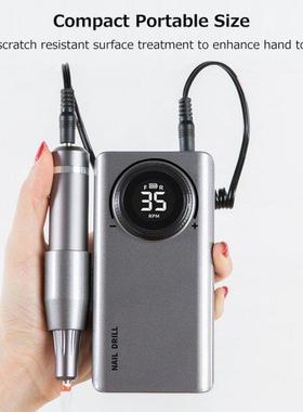 Portable Nail Drill Machine USB Nail Polisher LCD Digital El