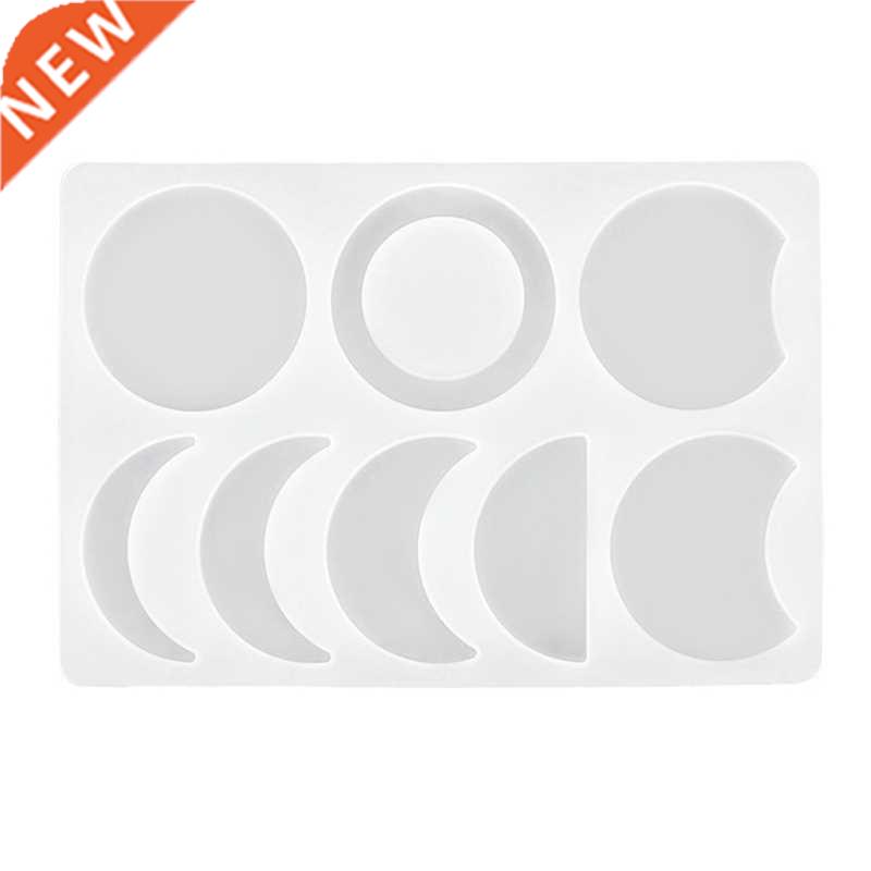 Moon Phase Pendant Resin Molds Crescent Moon Full Moon Quart