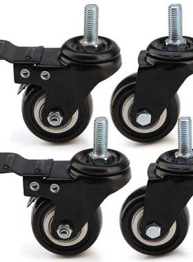 4 X Heavy Duty 50Mm PU Swvel Castor Wheels Trolley Furntur