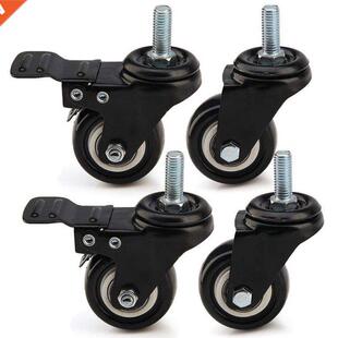 4 X Heavy Duty 50Mm PU Swvel Castor Wheels Trolley Furntur