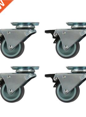 4 X Heavy Duty Swivel Castor Wheels 50Mm With Brake For Trol