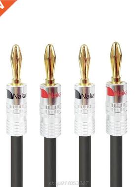 3M Hifi Speaker Cable Wire with Banana Plug for Home Theate