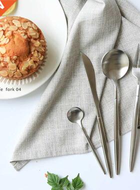 Cutlery Set Dessert Fork Knives Spoon Chopsticks Stainless S