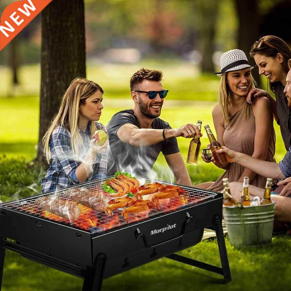 BBQ Barbecue Grill Folding Portable Charcoal Stove Camping G