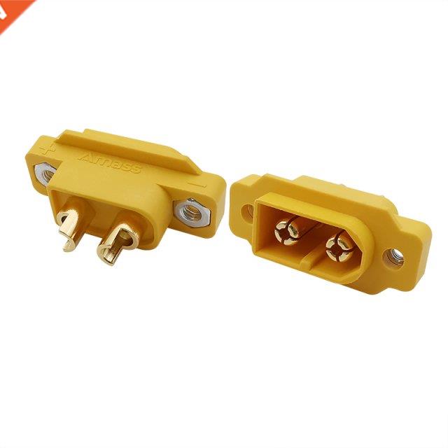 1/2/3Pcs XT60E-M XT60E1-M Mountable Fxed XT60 Male Connecto