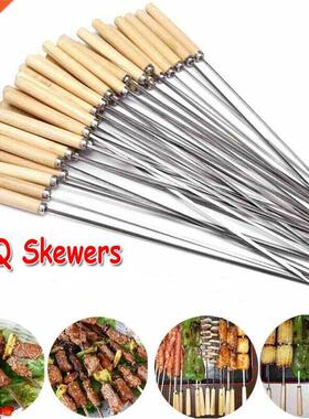 Skewers for Barbecue Reusable Grill Stainless Steel Skewers