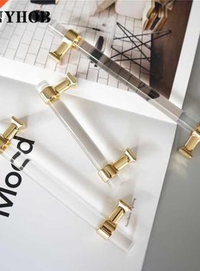 Various Sizes Modern Style Acrylic Drawer Knobs T bar Handl