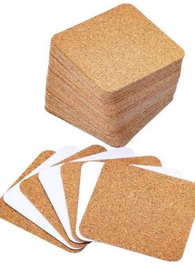Self-Adhesive Cork Coasters Squares Cork Mats Cork Backing S