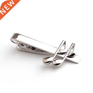 Meirenpeizi Tie Clip musical note Cufflink For Men Classic M
