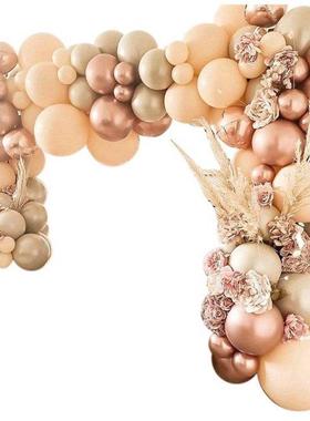 116 Pcs Blush Balloon Garland Arch Kt, Pastel vory Nude Br