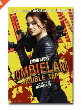 Zombieland 2 Double Tap Character Movie  Silk Fabric Wall