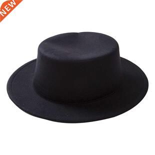 New Fashion Women Men Unisex Wide Brim Fedora Panama Hat Aut