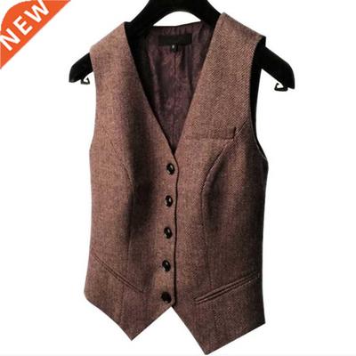 spring new suit vest ladies waistcoat short jacket Casual ol