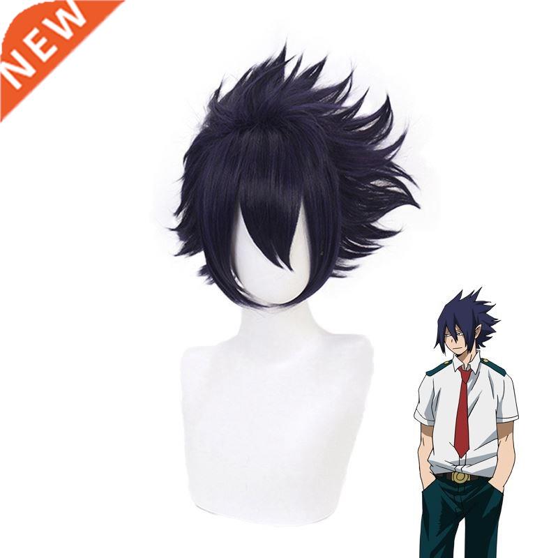 My Hero Academia Tamaki Amajiki Dark Blue Short Wig Cosplay