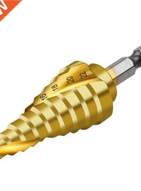 4-22mm Titanium Coated Spiral Slot 4241 Hexagon Shank Pagoda