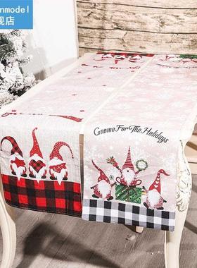 Cartoon Chrimas Fore Man Table Runner Cover Chrimas Ta