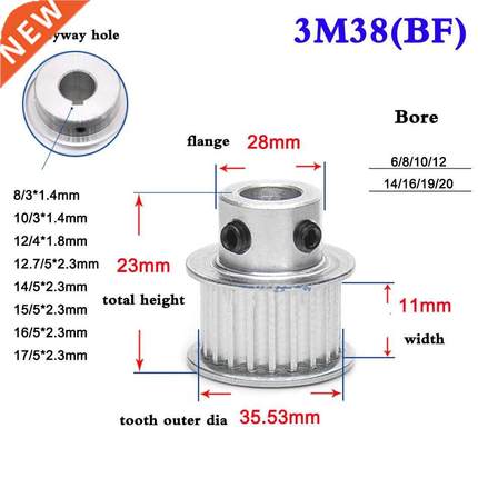 1Pcs M 8 Tooth 40 Tooth Synchronous Wheel Timing Belt Pull