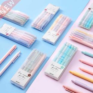 Black Gel Matte Pack Grip Slip Retractable Anti 5Pcs Pen