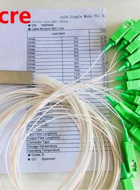 20pcs/lpt FTTH 1X16 PLC SC/APC SM 0.9mm PVC G652D 1m FTTH Fi