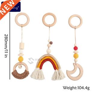 Play Gym Pacifier Wooden Silicone Baby Chain Beads Teether