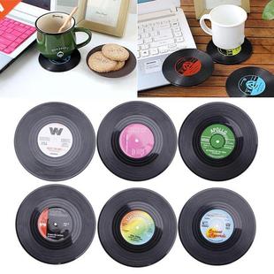 Record Retro Coasters Vinyl Drink Silicone Type Fashion