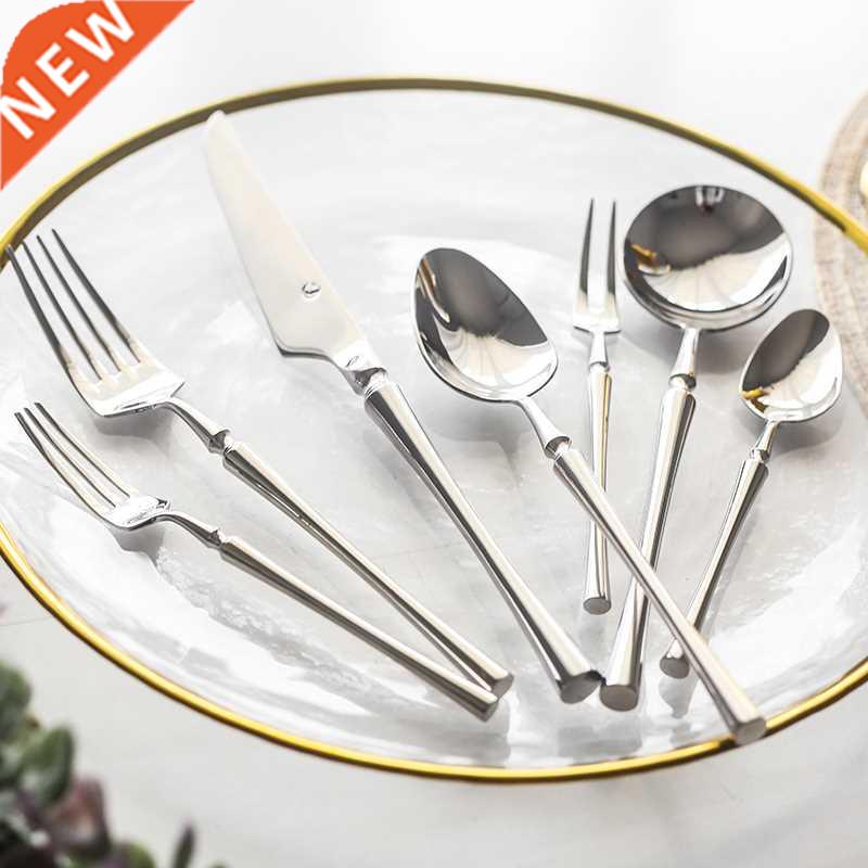 New Silver Cutlery Luxury 04 Stainless Steel Dinnerware Set