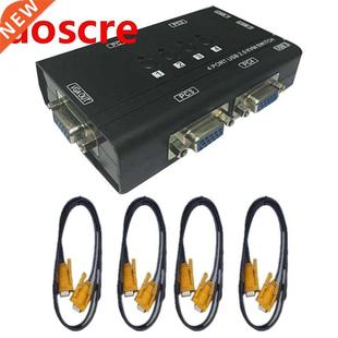 Cables KVM Switcher Selector Port with Switch VGA USB