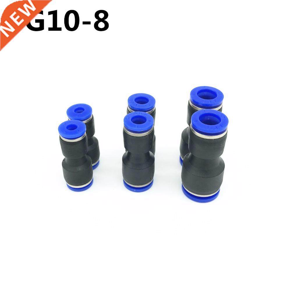 10Pcs PG10-8 10mm Hole to 8mm Pneumatic Fittings Push In Str