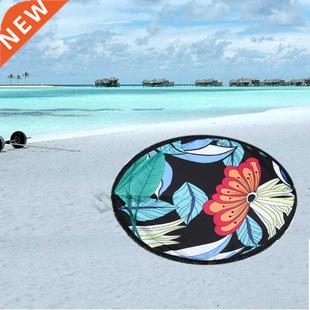 Towel With Yoga Print Polyester each 150cm Round Tassel