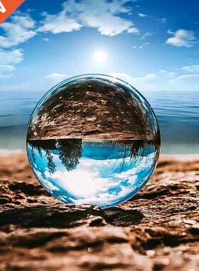 100mm Cle Glass Crystal Lensball tificial Crystal Heali