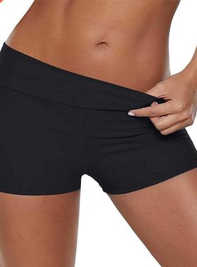 Pantalones cortos de ba?o de cintura alta para mujer, Shorts
