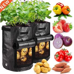 Potato Grow Bags Plant Grow Bags 10 Gallon Heavy Duty Thicke