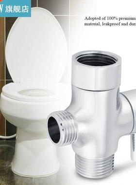 Chrome Brass 3 Way T-adapter Tee Connector Shut-off Valve fo