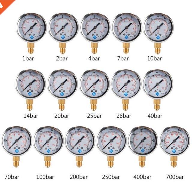 1/4 BSP BTM GLYCERINE FILLED PRESSURE VACUUM COMPOUND GAUGES