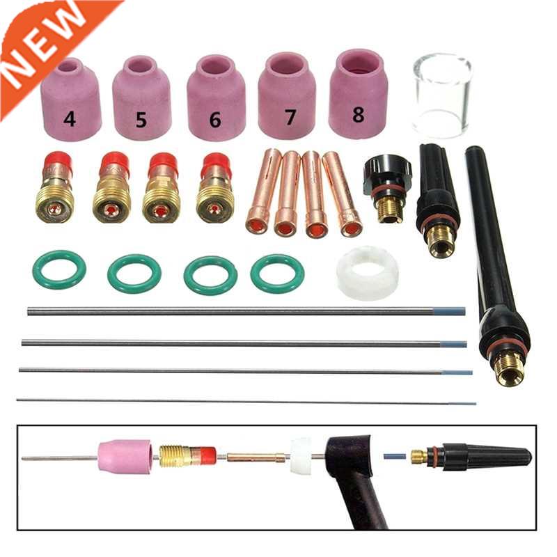 16/26/49/21 Pcs/Set Tig Welding Torch Nozzle Cup Tungsten Ga