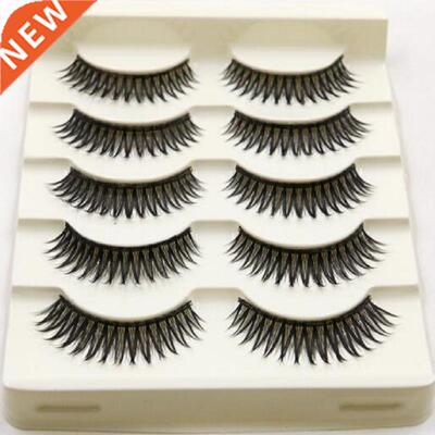 “5 Pairs Natural Handmade Thick False Eyelashes for Ma