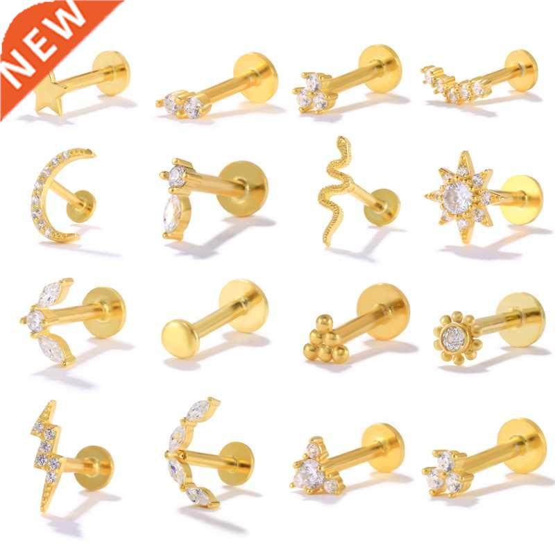 CANNER 925 Sterling Silver Tragus Piercing Stud Earrings for