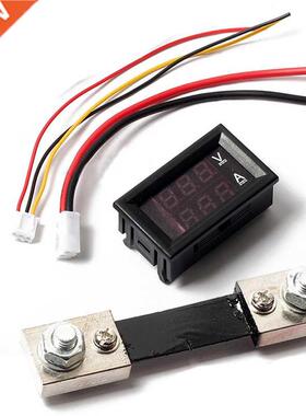 DC 100V Voltmeter Ammeter Blue Red LED Amp Volt Meter Curren