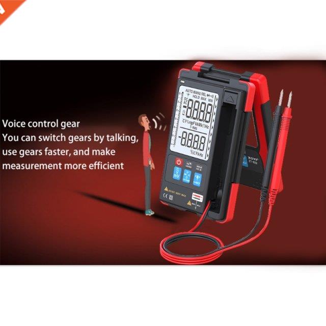 Multimeter Voltage Tester Auto-ranging Measures Current Volt