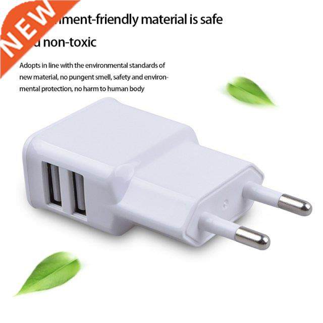 USB Wall Chger Cube Chger 2 Port Chging Box 5V/2A Home
