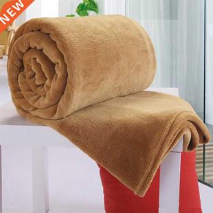 Soft Warm Coral Fleece Blanket Winter Sheet Bedspread Sofa T