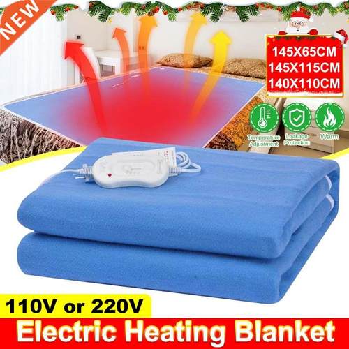 145cmx65cm/145cmx115cm Electric Blanket Thicker Heater Singl