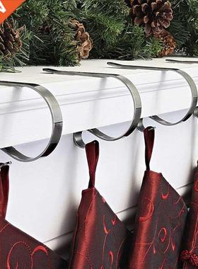 4Pcs Christmas Stocking Holders for Mantle Clip Fireplace Ho