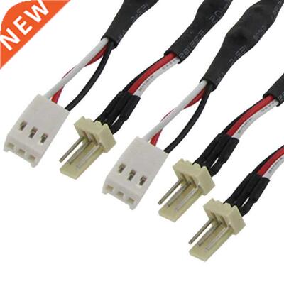 5 Pcs 3 Pins Noise Reduction Cable Lead for PC Cooling Fan