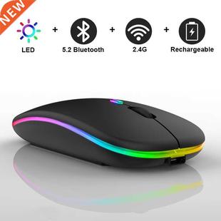 USB Rechargeable RGB Bluetooth BT5.2 With Mouse Wireless