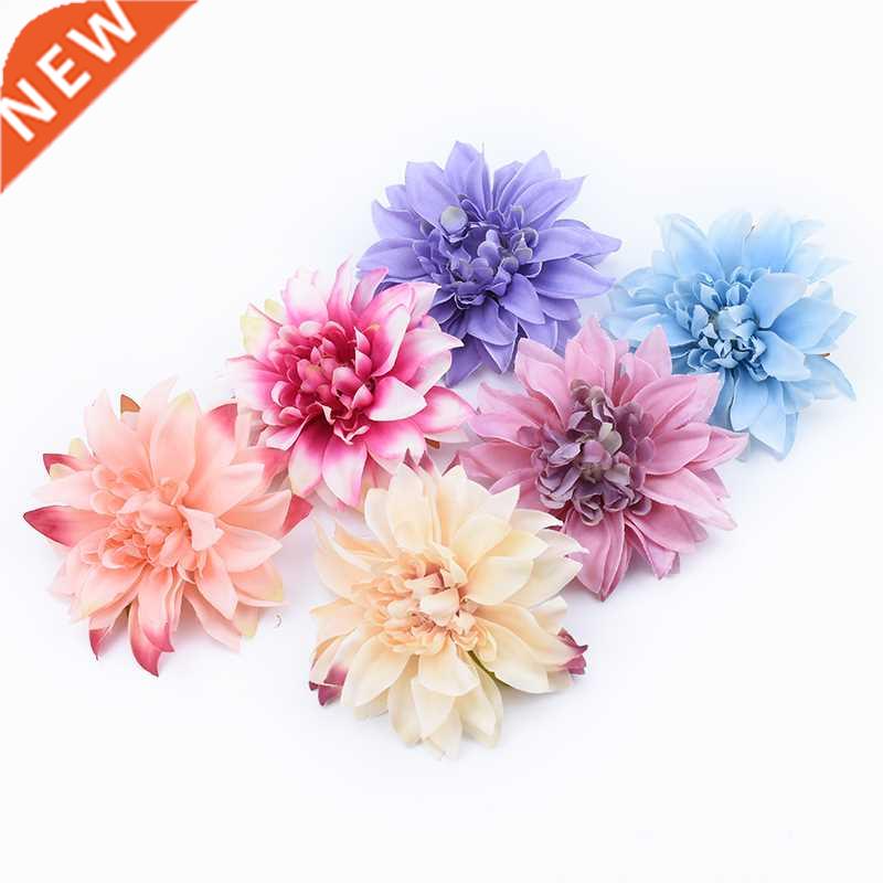 5/10 Pieces Cheap Fake Gerbera Heads Flower Wall Wedding Car