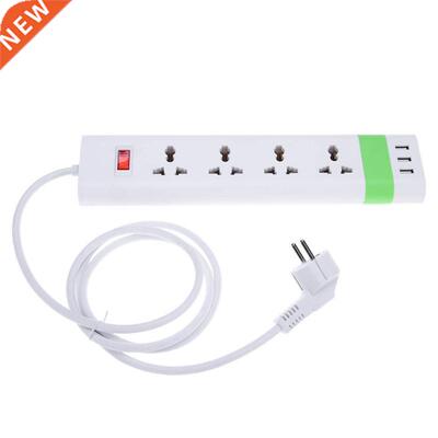 Smart Power Strip 3.1A Fast Charging 3 USB Extension Socket