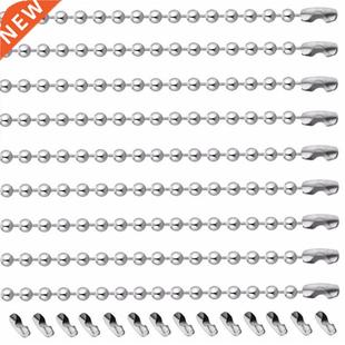 2.4mm Nec Men Chain Ball Steel Stainless 100cm lot 10pcs